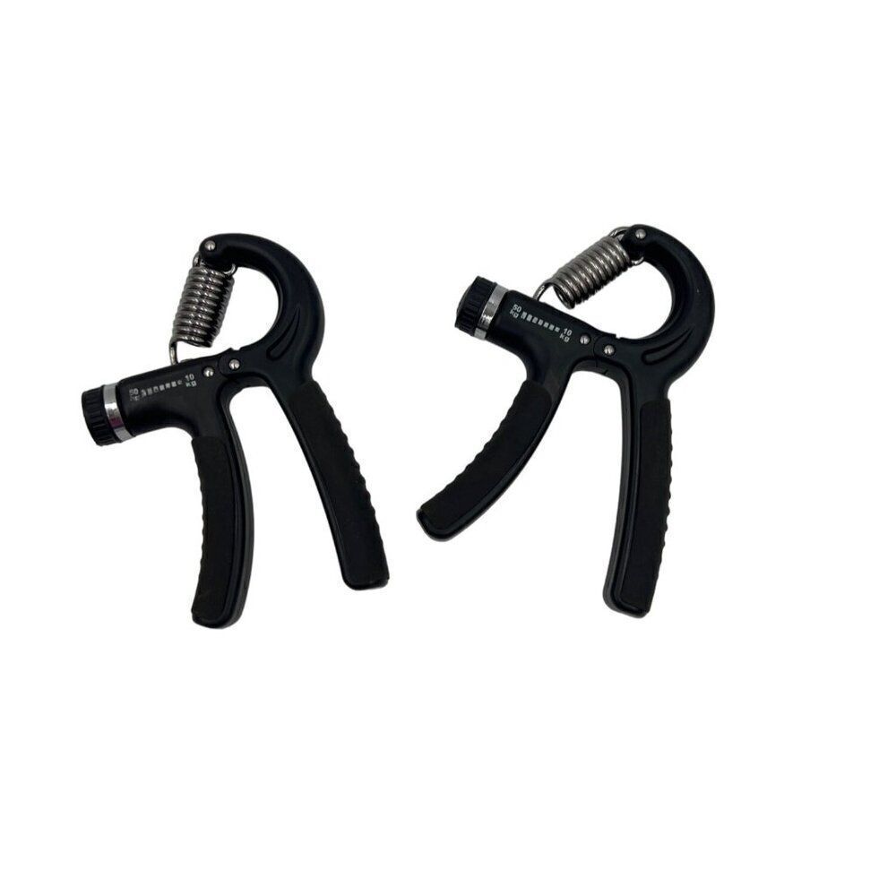 Luxon Adjustable Hand Grip Strengthener 22-110 lbs (10-50kg) Black Set Of 2